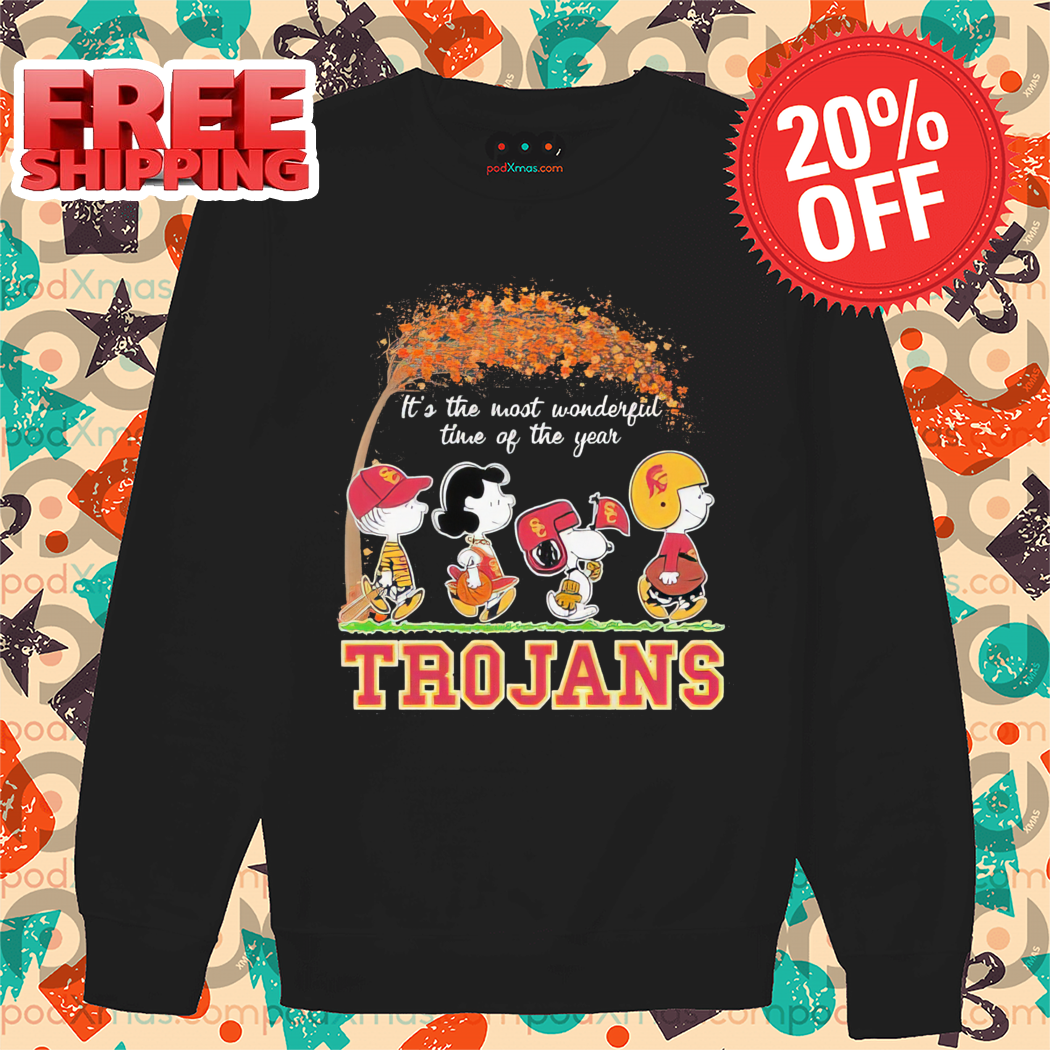 Peanuts Snoopy It's The Most Wonderful Time Of USC Trojans Shirt
