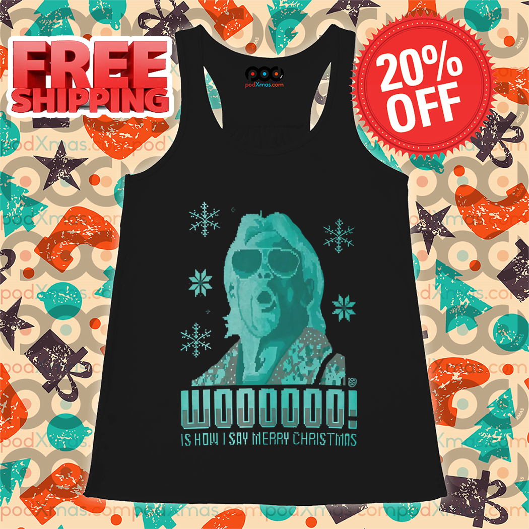 Ric Flair Wooooo Is How I Say Merry Christmas WWE Ugly Christmas 2024 Shirt