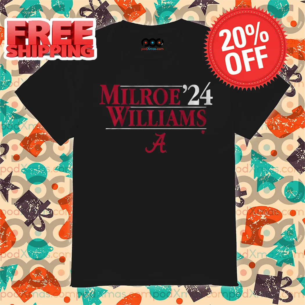Alabama Crimson Tide Football Milroe-Williams '24 Shirt