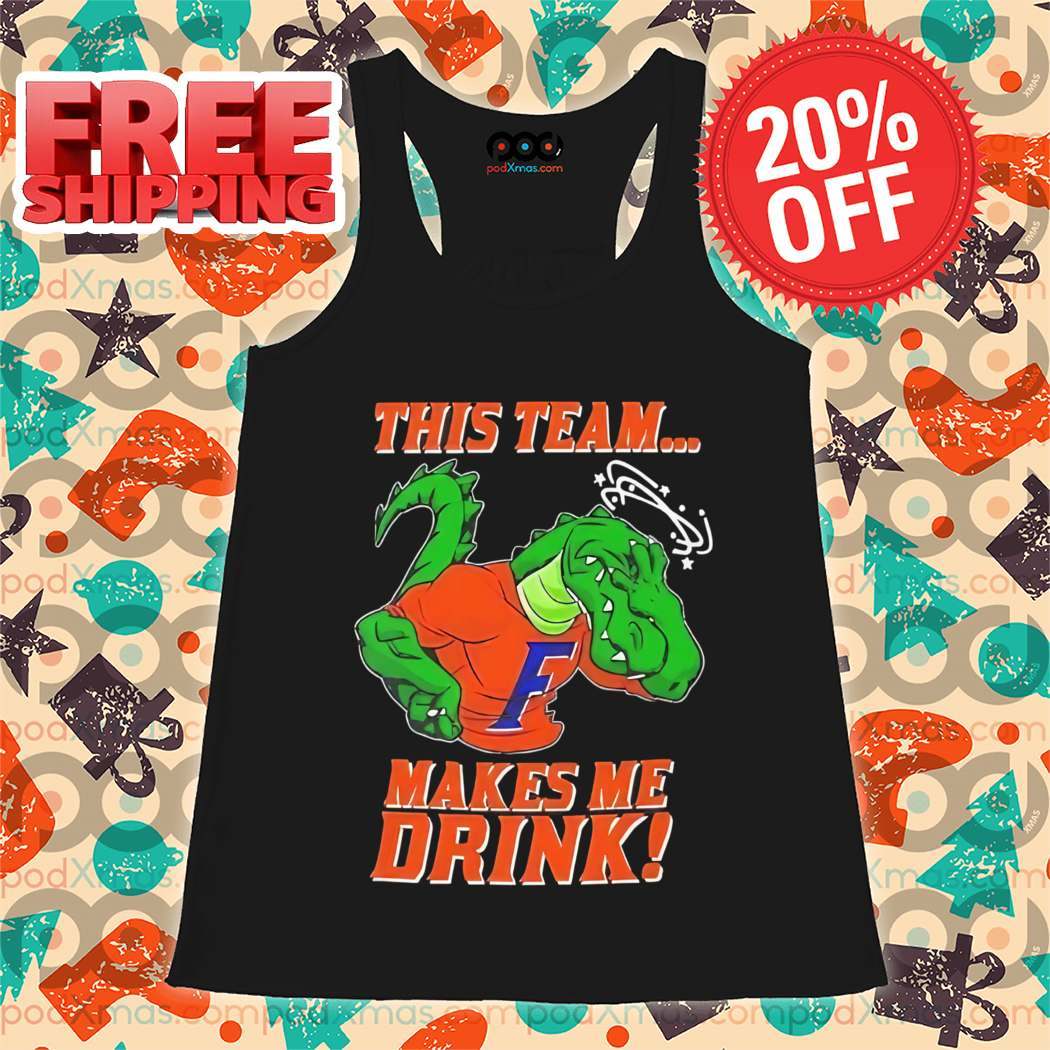 Florida Gators Mascot This Team Makes Me Drink 2024 Shirt
