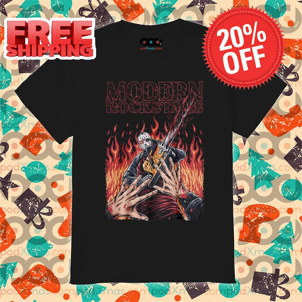 Jason Voorhees Saw Modern Rockstars Halloween 2024 Shirt