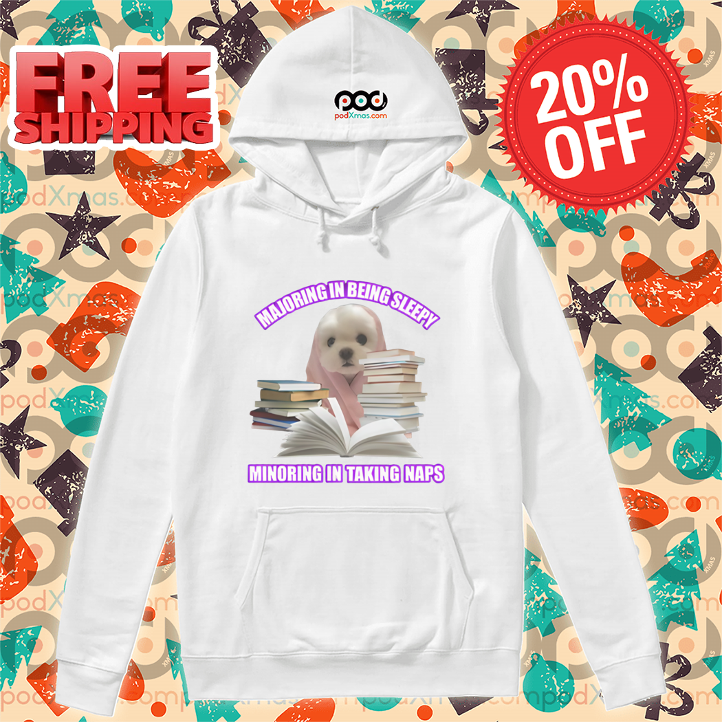 Dog Book Majoring In Being Sleepy Minoring In Taking Naps Shirt
