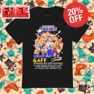West Coast Eagles Thank You Gaff Signature 2011 2024 Shirt