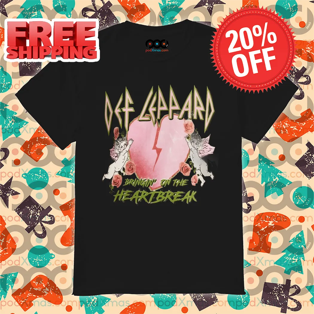 Heart Def Leppard Bringin' On The Heartbreak Vintage Shirt