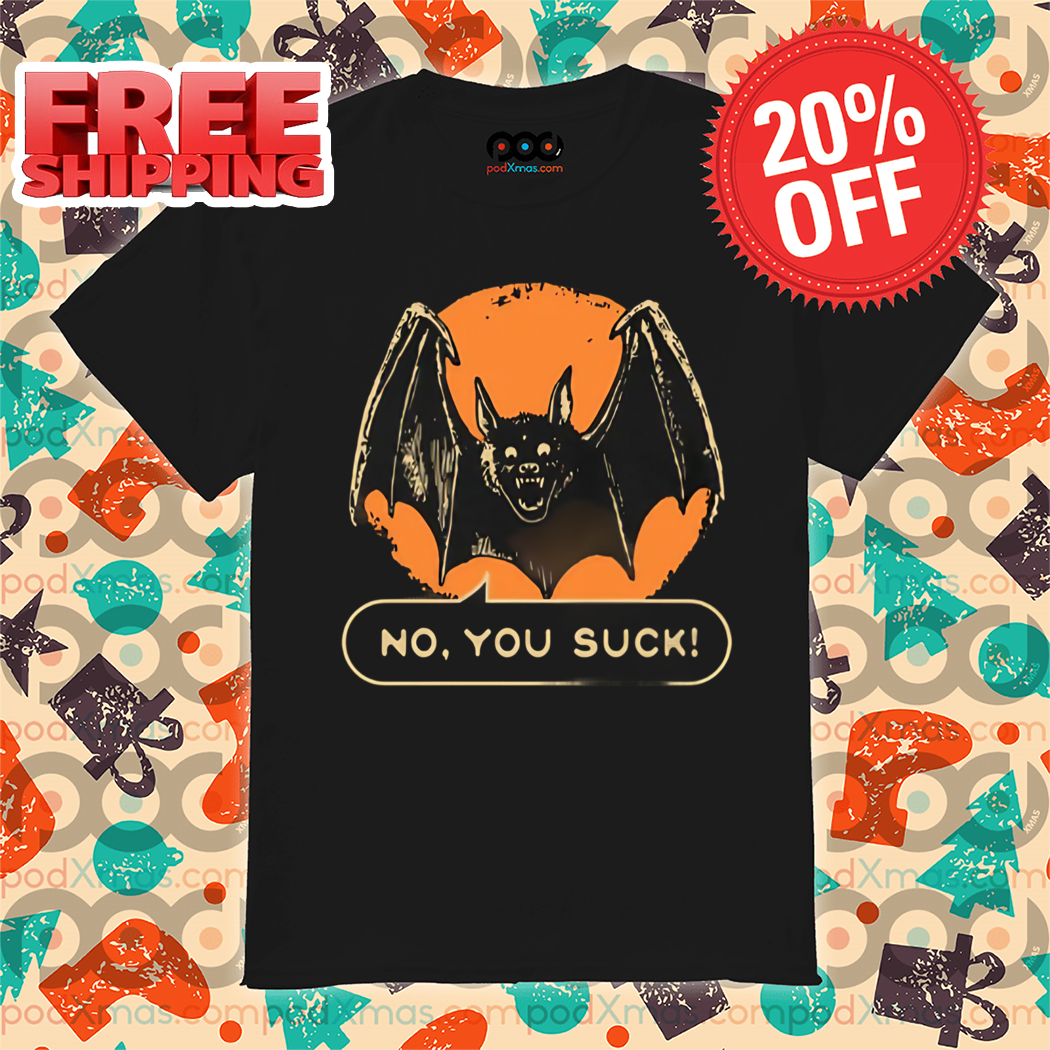 Moon Bat No You Suck Halloween 2024 Shirt