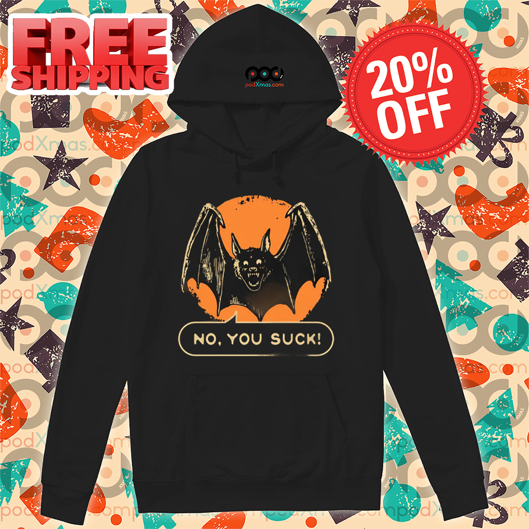 Moon Bat No You Suck Halloween 2024 Shirt
