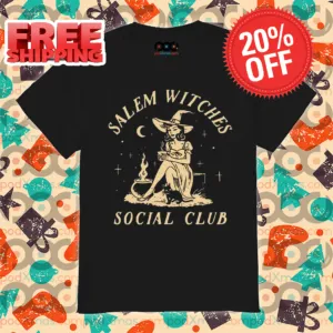 Witch Camping Salem Witches Social Club Halloween 2024 Shirt