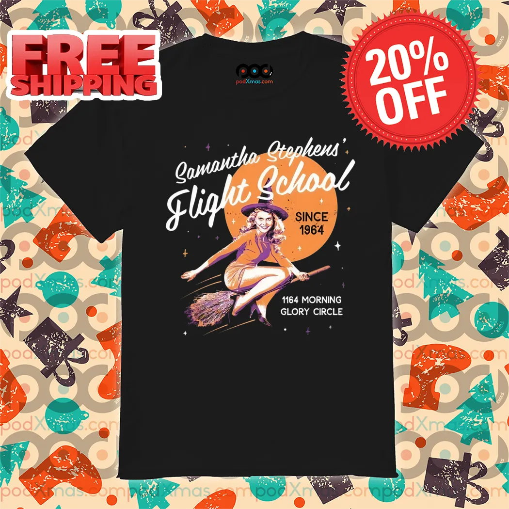 Witch Samantha Stephens' Flight School Since 1984 Halloween Shirt