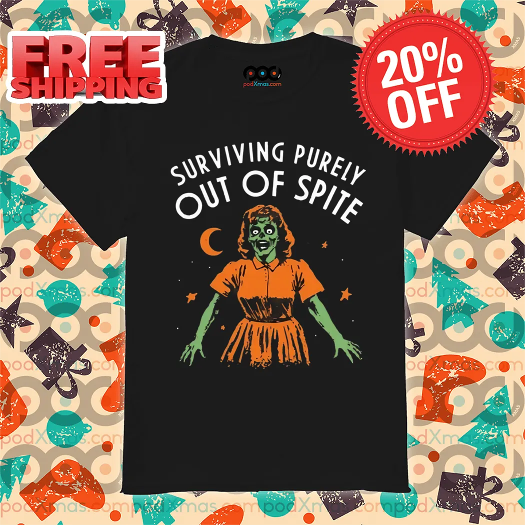 Surviving Purely Out of Spite Halloween 2024 Shirt
