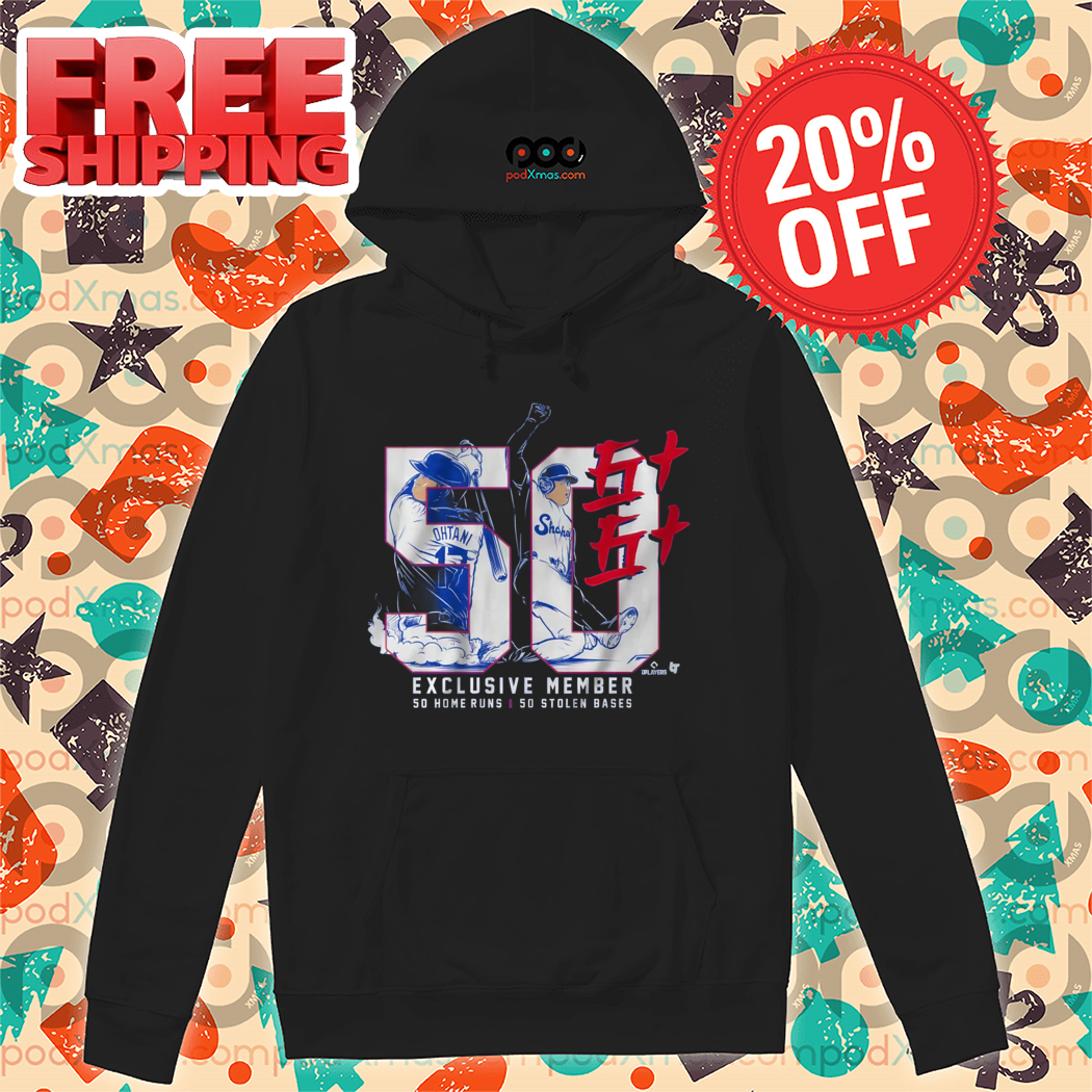 Shohei Ohtani 50-50 Los Angeles Dodgers Exclusive Member So Home Runs Stolen Bases Shirt