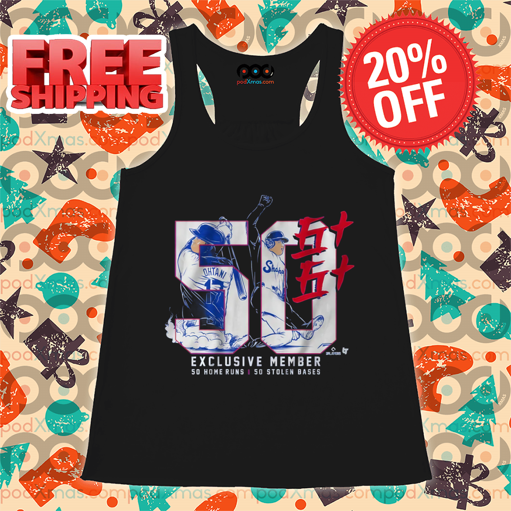 Shohei Ohtani 50-50 Los Angeles Dodgers Exclusive Member So Home Runs Stolen Bases Shirt