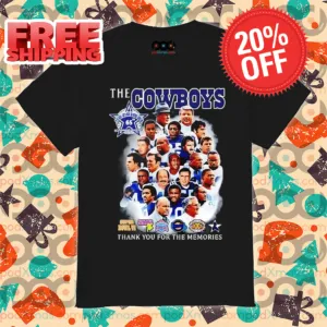 The Dallas Cowboys 65th Anniversary Thank You For The Memories Signature 2024 Shirt