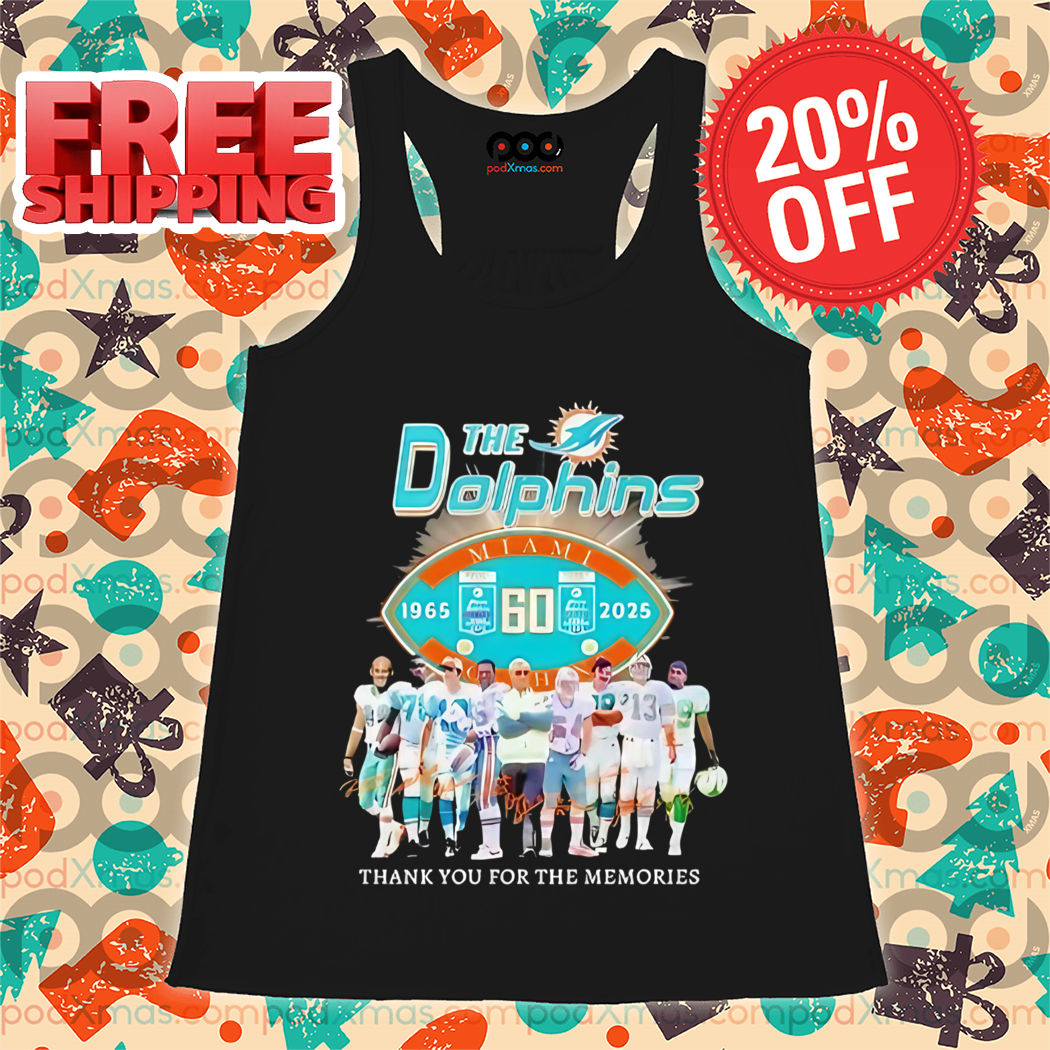 The Dolphins Miami Thank You For The Memories Signature 2024 Shirt