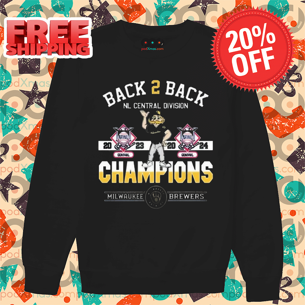 Back 2 Back NL Central Divison Champions Milwaukee Brewers Shirt