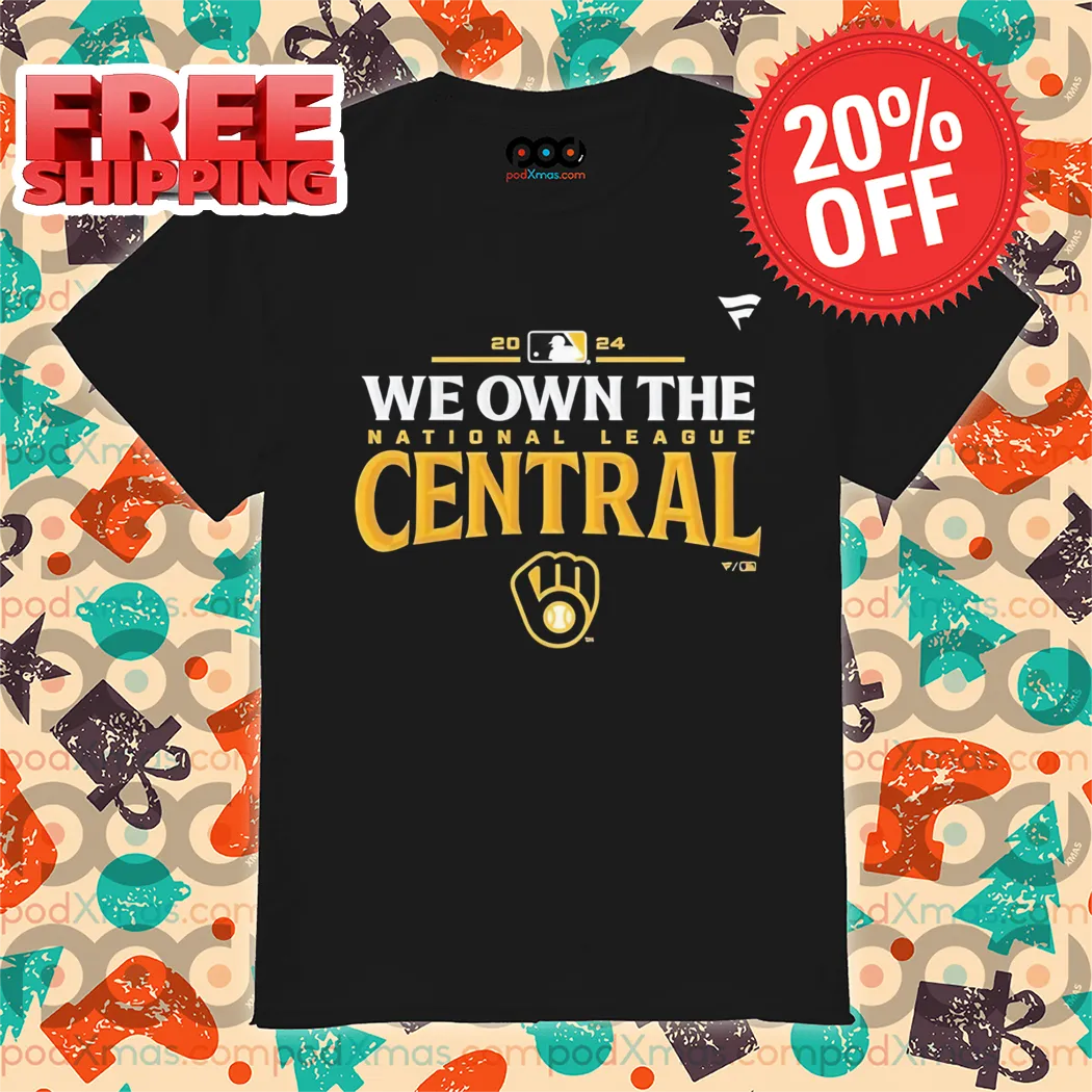 Milwaukee Brewers Fanatics Navy 2024 NL Central Division Shirt
