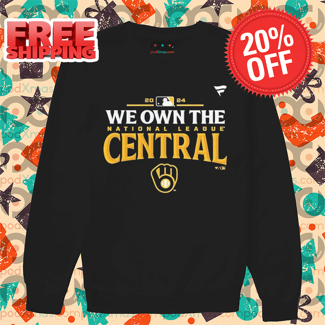 Milwaukee Brewers Fanatics Navy 2024 NL Central Division Shirt