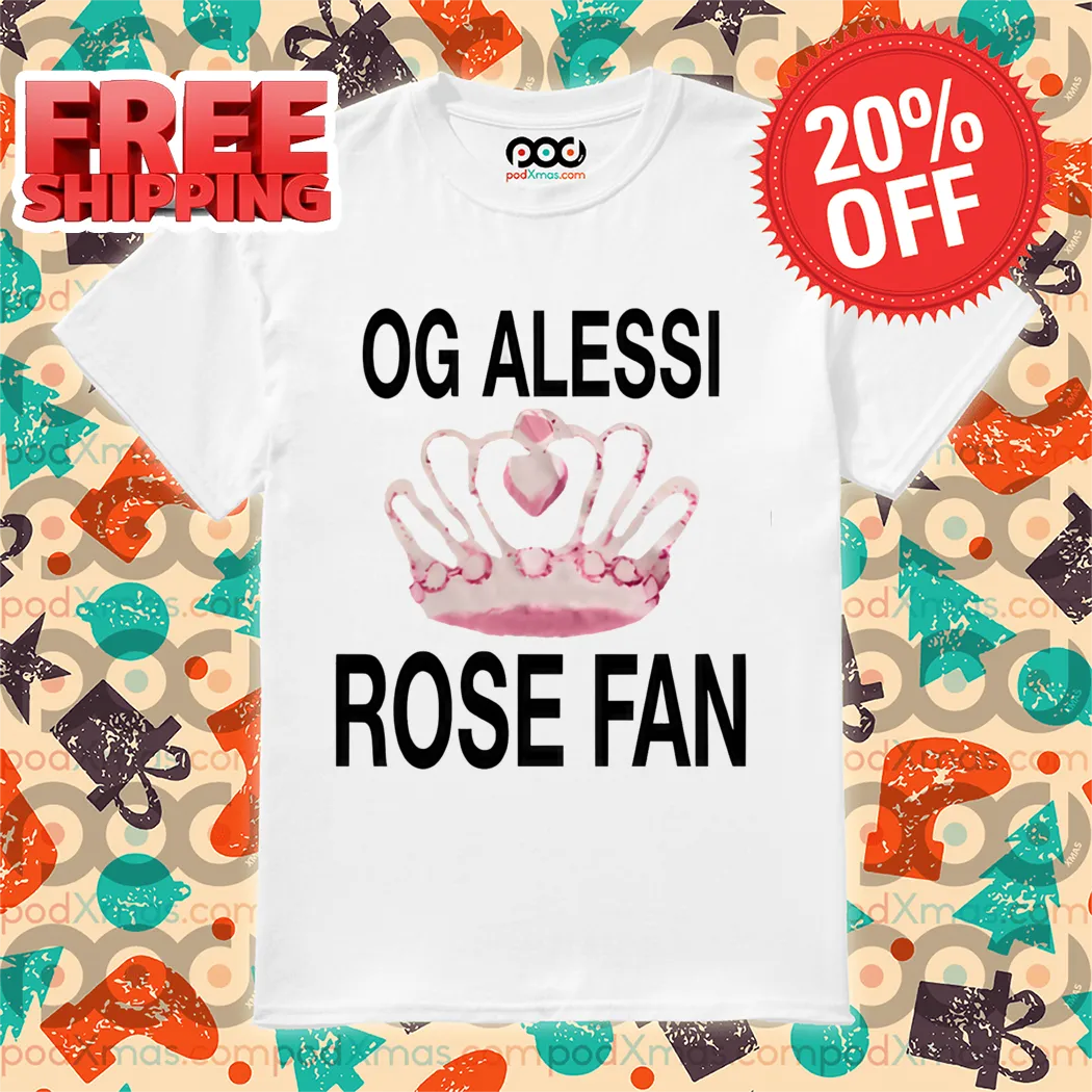 Crown Og Alessi Rose Fan Shirt