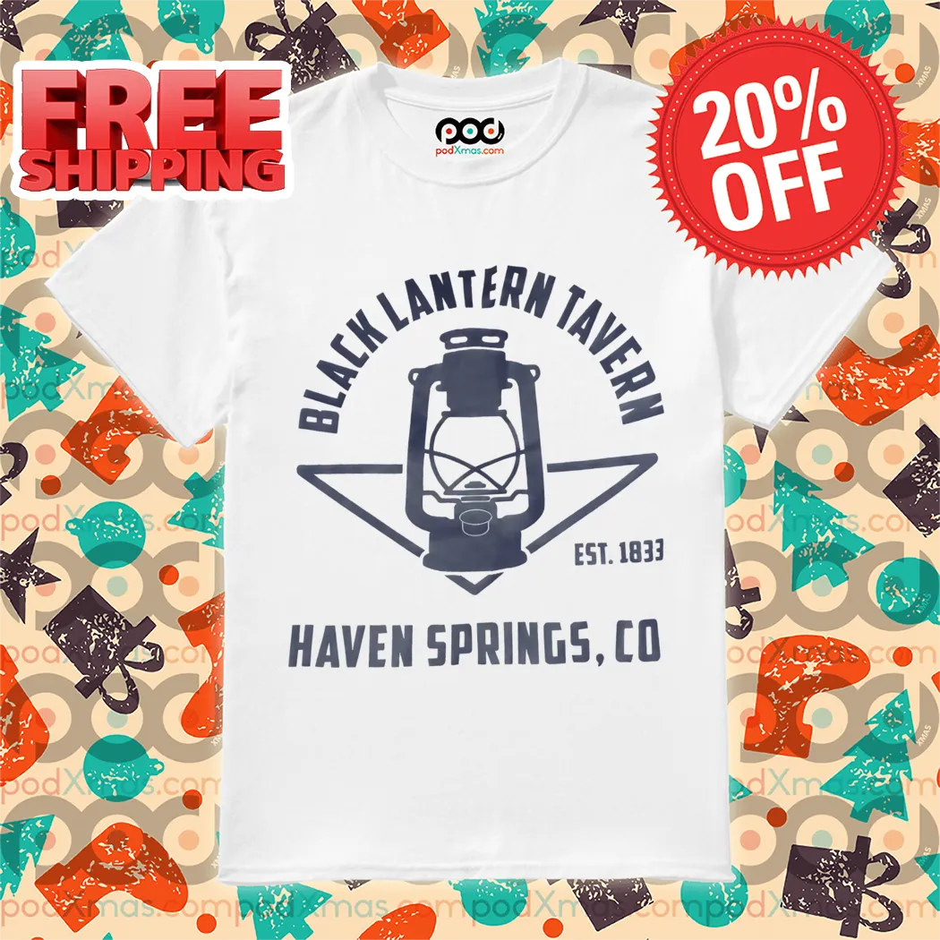 Black Lantern Tavern Haven Springs Est 1833 Shirt