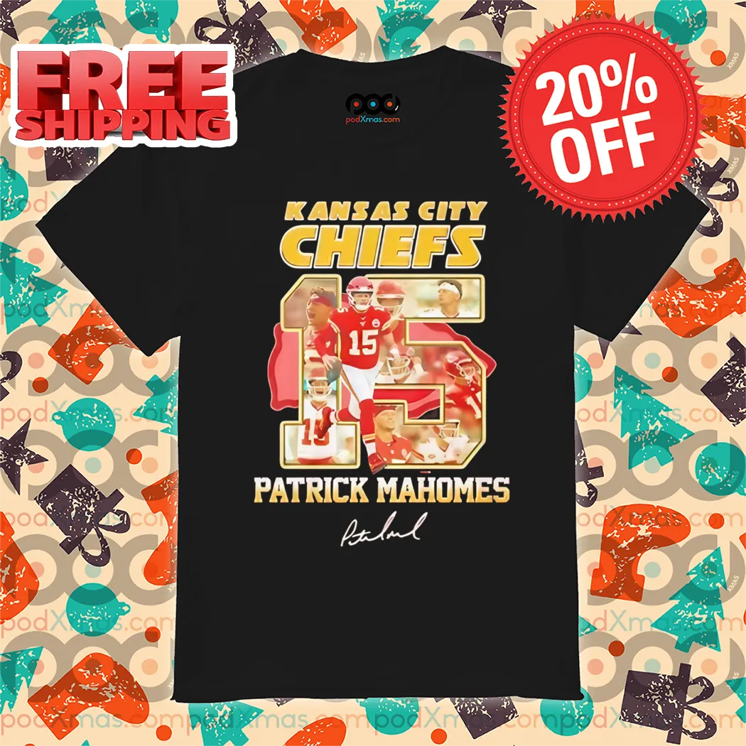 Patrick Mahomes 15 Kansas City Chiefs Signature 2024 Shirt