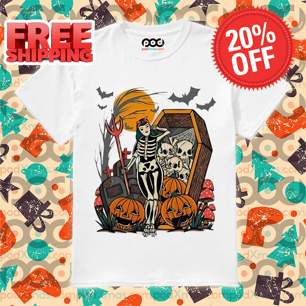 Nightmare Lady Skeleton Halloween 2024 Shirt