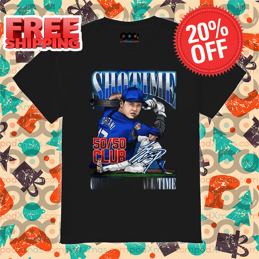 Shohei Ohtani 50 50 Club Shotime Greatest Of All Time 2024 Shirt
