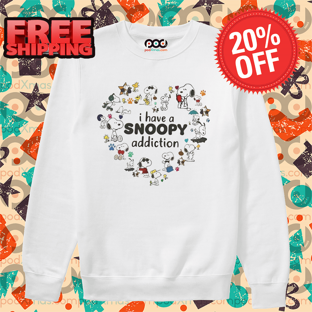 Heart Peanuts I Have A Snoopy Addiction 2024 Shirt