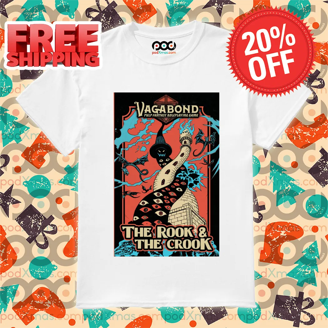 Town Vagabond Pulp Fantasy Roleplaying Game The Rook And The Crook Shirt
