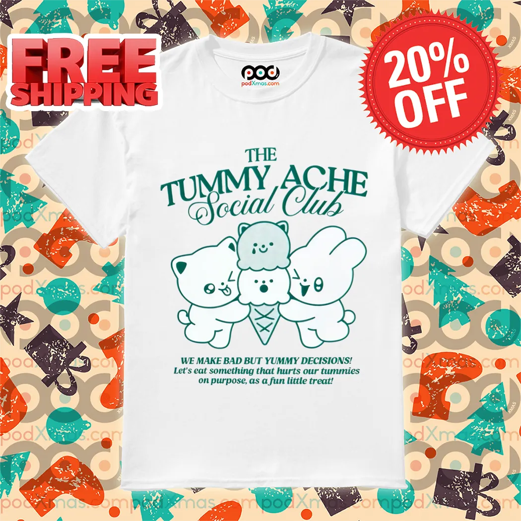 Bunny Ice Cream The Tummy Ache Social Club Shirt