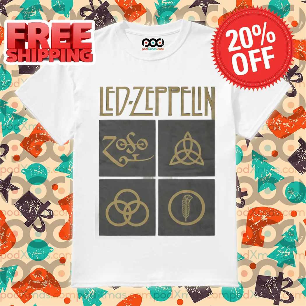 Led Zeppelin Hummingbird Gold Holy Trinity Knot Shirt