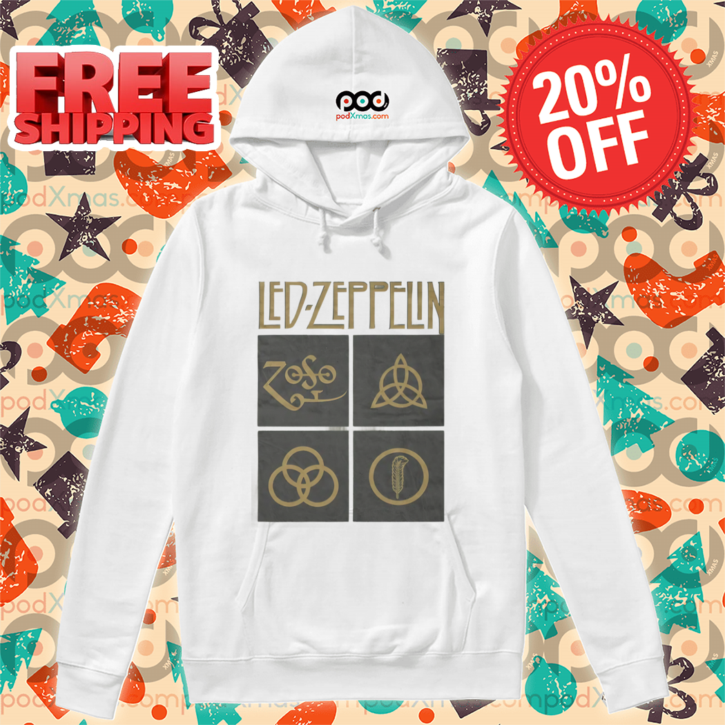 Led Zeppelin Hummingbird Gold Holy Trinity Knot Shirt