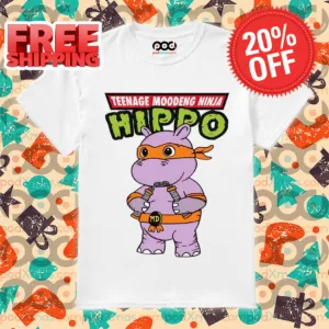 Moo Deng Teenage Moodeng Ninja Hippo Shirt