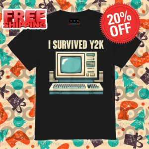 Computer I Survived Y2K 2024 Vintage Shirt