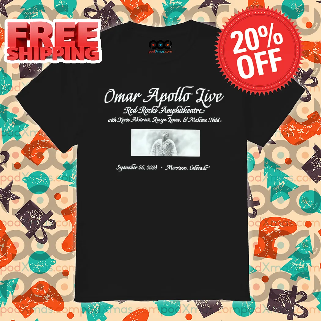 Omar Apollo Live Red Rock Amphitheatre Shirt