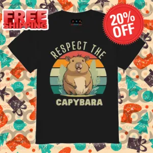 Respect The Capybara Retro 2024 Shirt