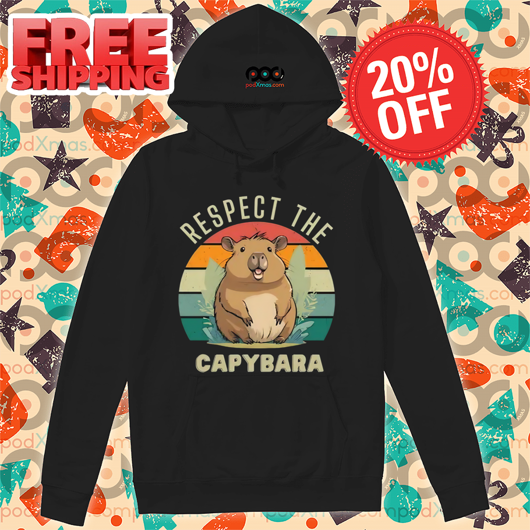 Respect The Capybara Retro 2024 Shirt