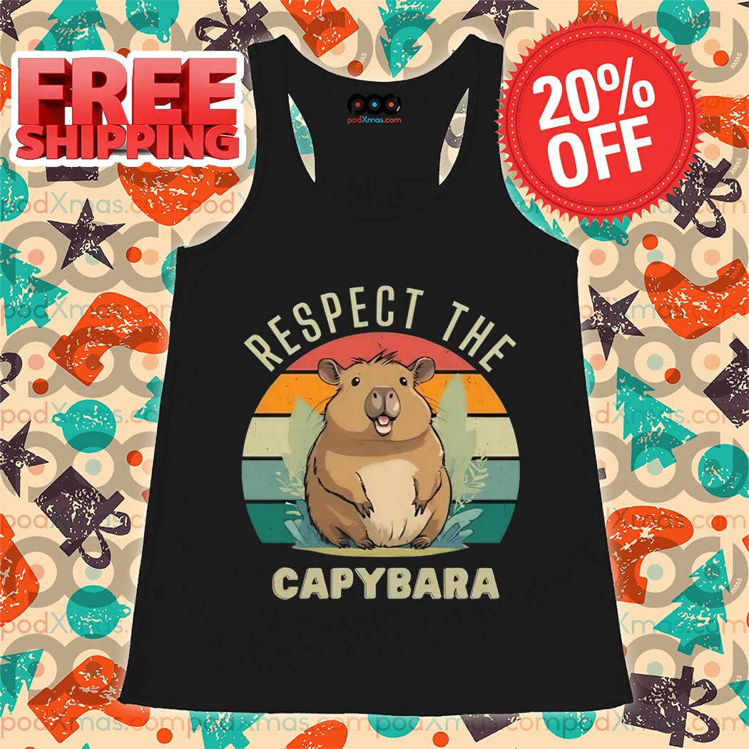 Respect The Capybara Retro 2024 Shirt