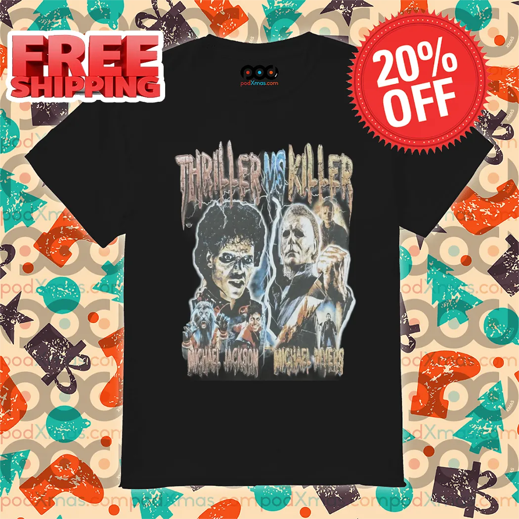 Thriller Vs Killer Michael Jackson Michael Myers Halloween 2024 Vintage Shirt