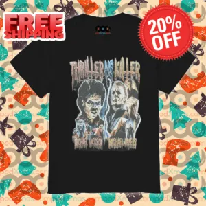 Thriller Vs Killer Michael Jackson Michael Myers Halloween 2024 Vintage Shirt