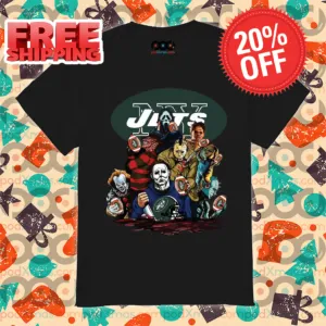 Horror Characters New York Jets Halloween NFL 2024 Shirt