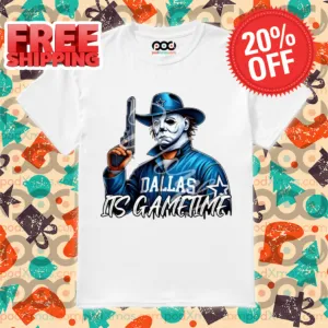 Michael Myers It's Game Time Dallas Cowboys NFL 2024 Halloween Shirt