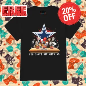 Horror Characters Dallas Cowboys You Can't Sit With Us Halloween NFL 2024 Shirt