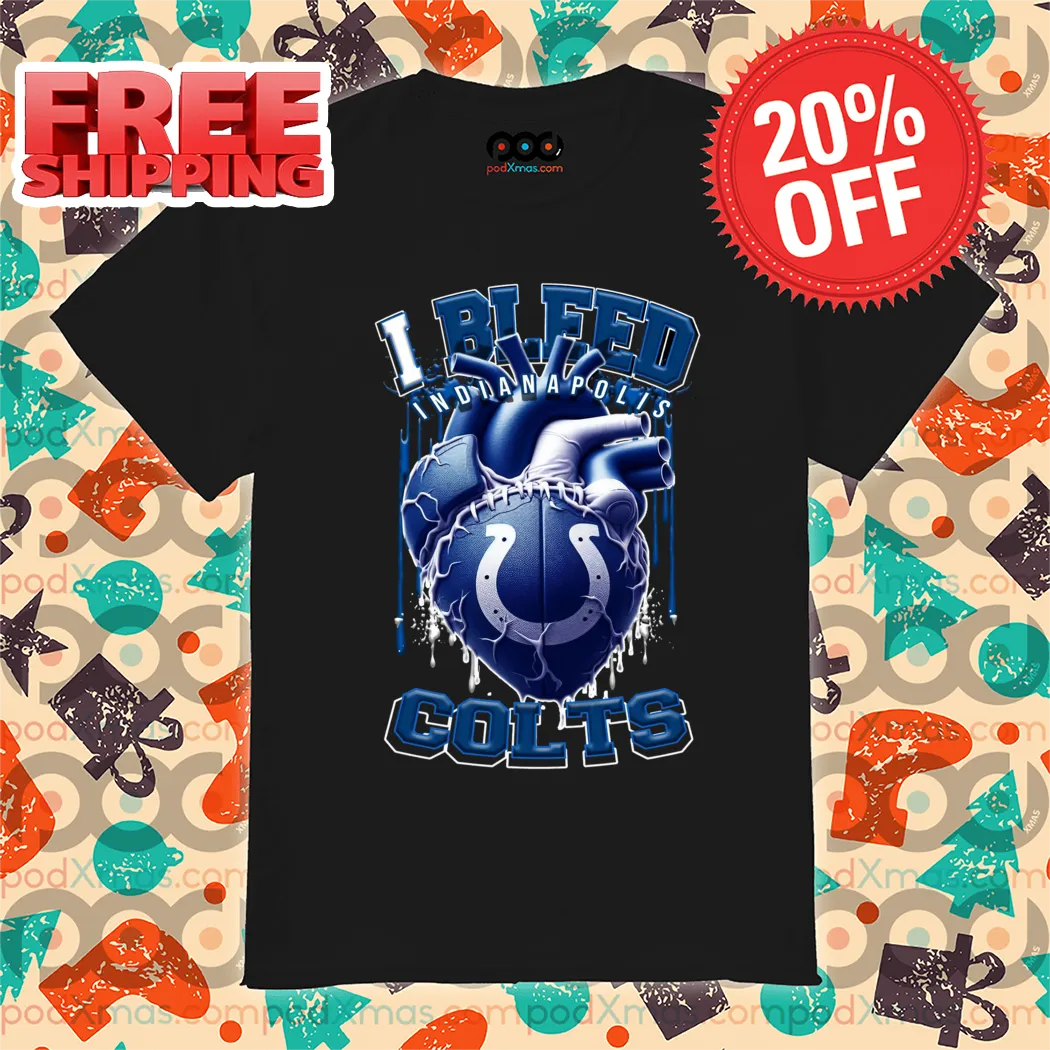 Heart I Bleed Indianapolis Colts NFL 2024 Shirt