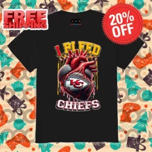Heart I Bleed Kansas City Chiefs NFL 2024 Shirt