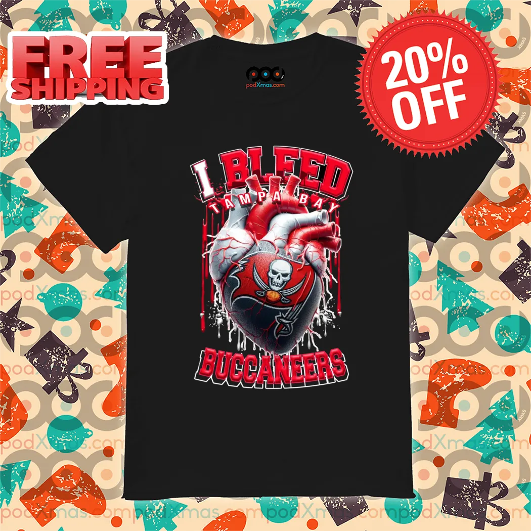 Heart I Bleed Tampa Bay Buccaneers 2024 Shirt