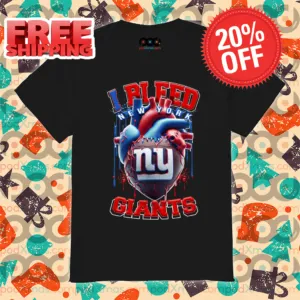 Heart NY I Bleed New York Giants NFL 2024 Shirt