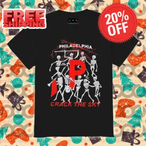 Skeleton Philadelphia Crack The Sky 2024 Shirt