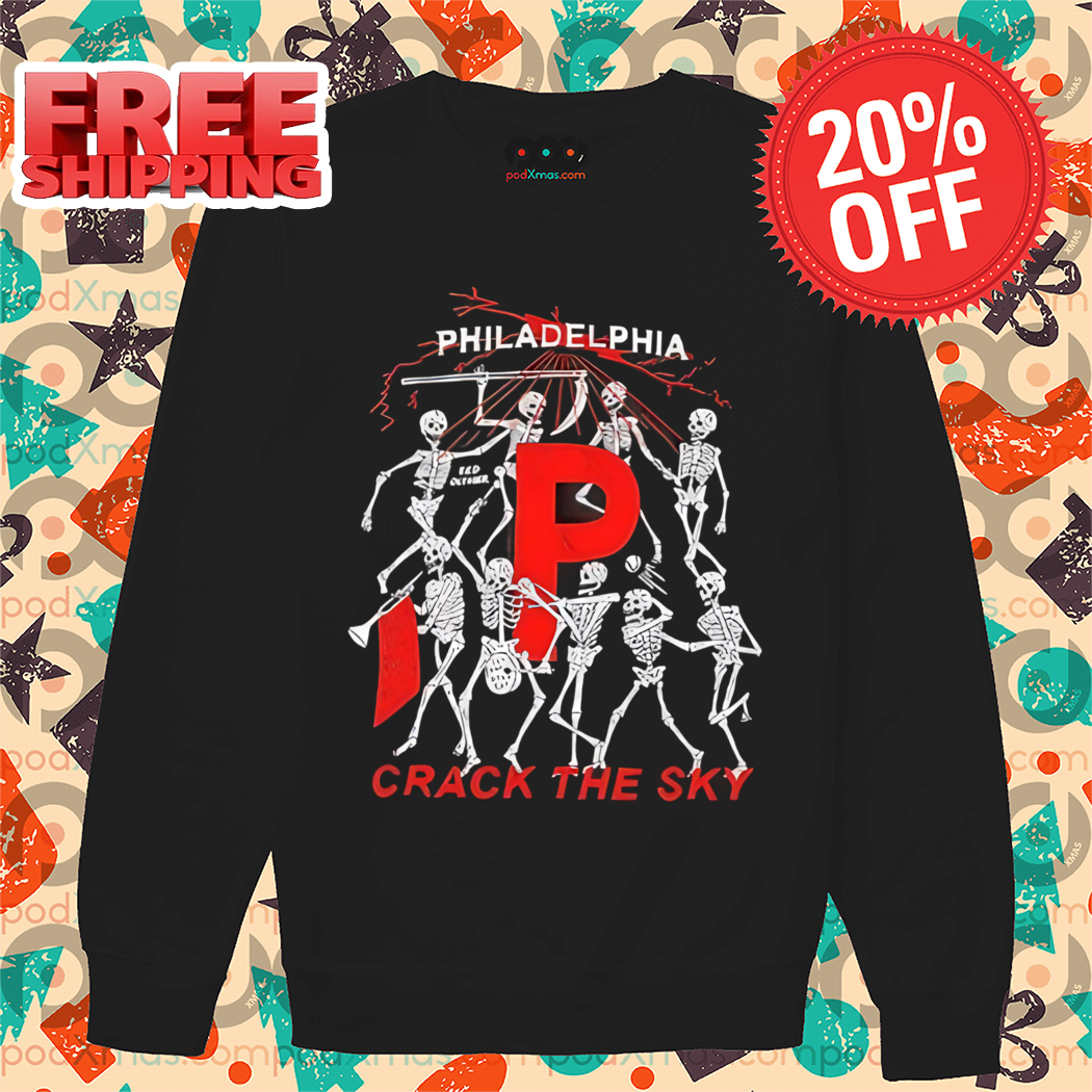 Skeleton Philadelphia Crack The Sky 2024 Shirt