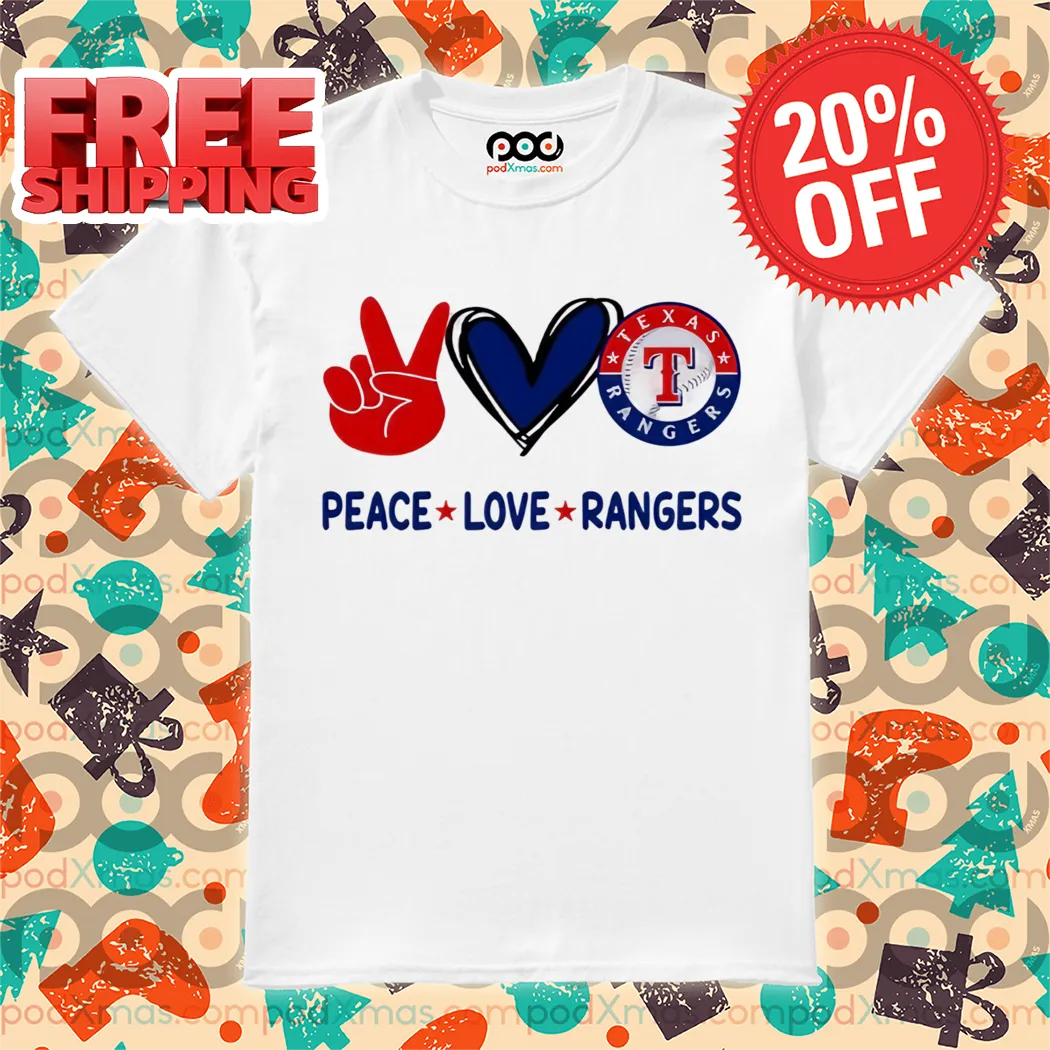 Peace Love Texas Rangers NFL 2024 Shirt