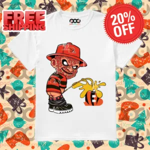 Freddy Krueger Cleveland Browns Piss On Cincinnati Bengals Halloween 2024 NFL Shirt