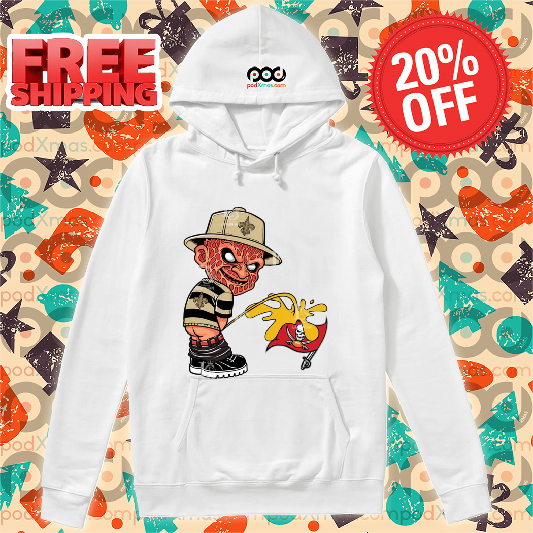 Freddy Krueger New Orleans Saints Piss On Tampa Bay Buccaneers Halloween 2024 NFL Shirt